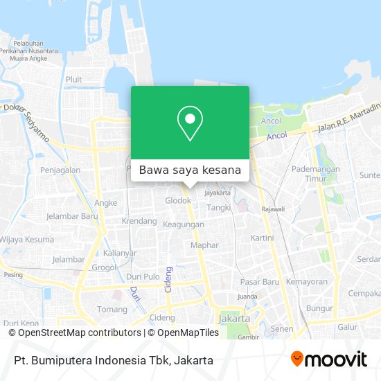 Peta Pt. Bumiputera Indonesia Tbk