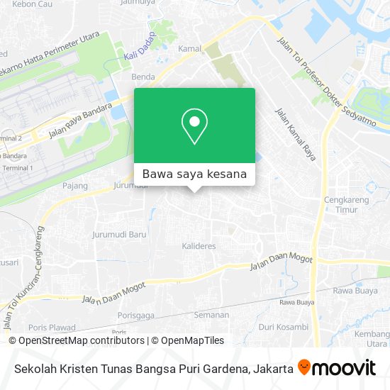 Peta Sekolah Kristen Tunas Bangsa Puri Gardena