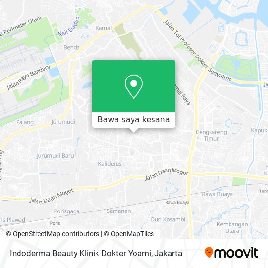 Peta Indoderma Beauty Klinik Dokter Yoami