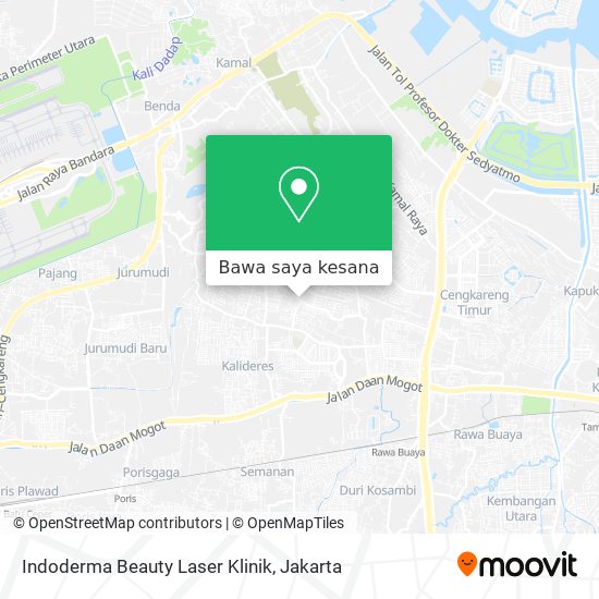 Peta Indoderma Beauty Laser Klinik