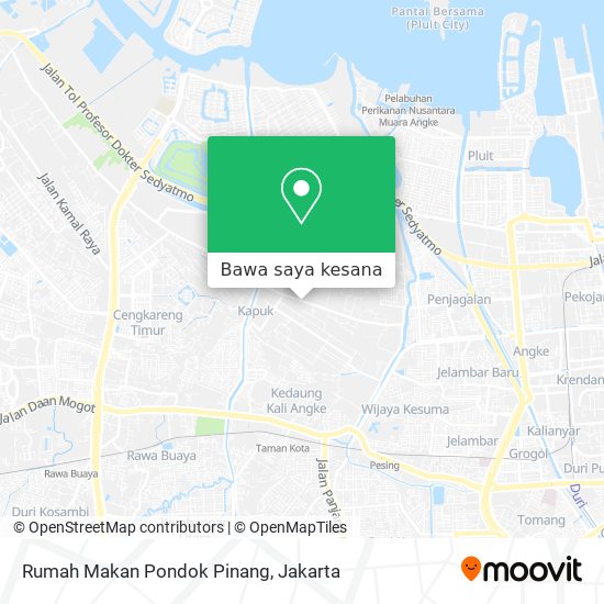 Peta Rumah Makan Pondok Pinang