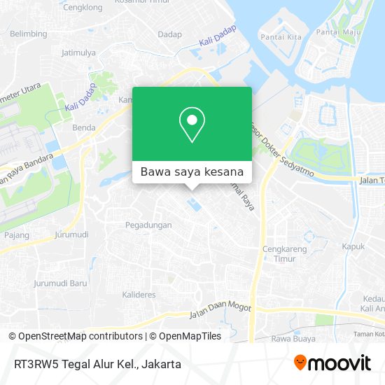 Peta RT3RW5 Tegal Alur Kel.