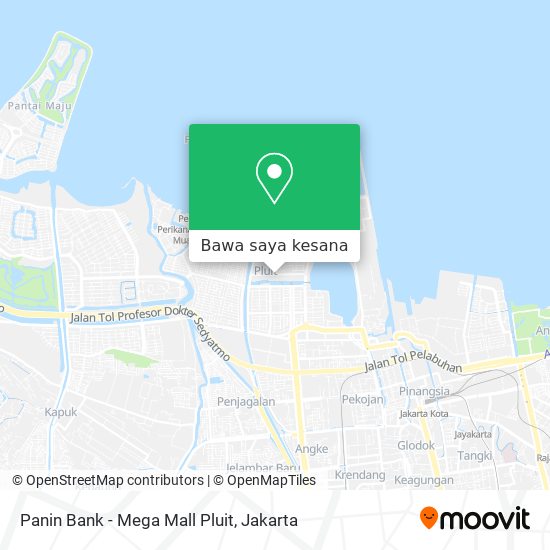 Peta Panin Bank - Mega Mall Pluit