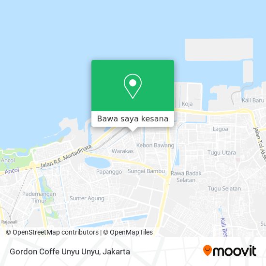 Peta Gordon Coffe Unyu Unyu