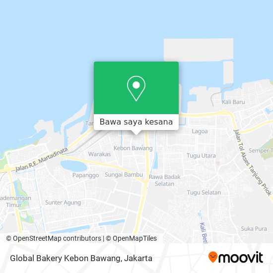 Peta Global Bakery Kebon Bawang