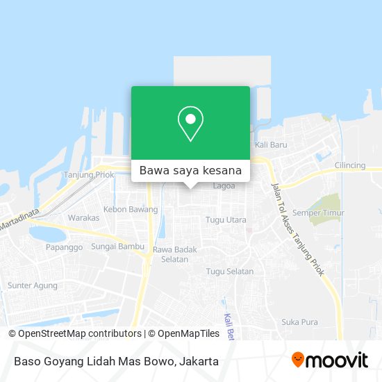 Peta Baso Goyang Lidah Mas Bowo