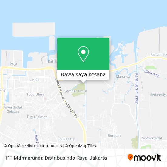Peta PT Mdrmarunda Distribusindo Raya