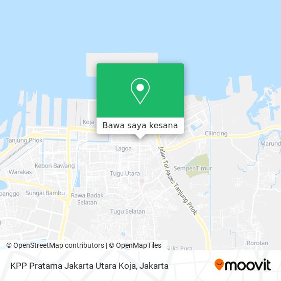 Peta KPP Pratama Jakarta Utara Koja