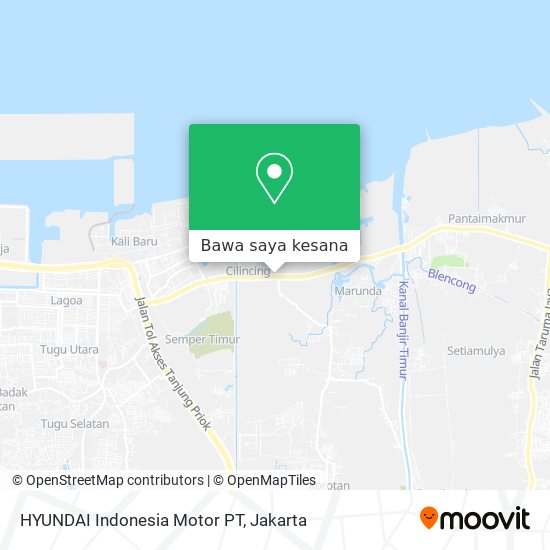 Peta HYUNDAI Indonesia Motor PT