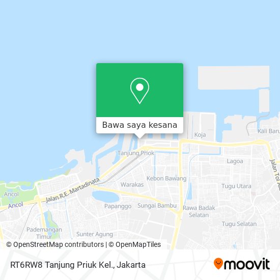 Peta RT6RW8 Tanjung Priuk Kel.