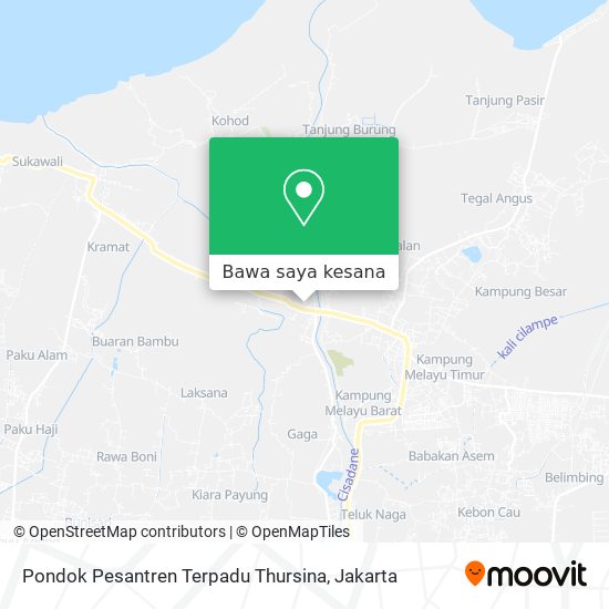 Peta Pondok Pesantren Terpadu Thursina