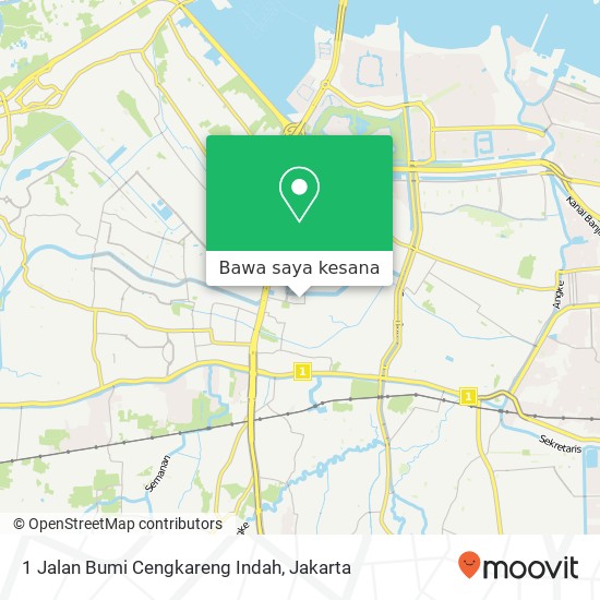 Peta 1 Jalan Bumi Cengkareng Indah