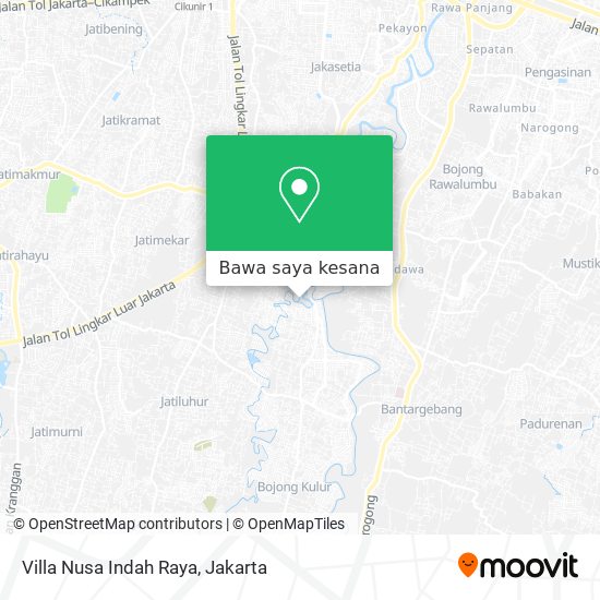 Peta Villa Nusa Indah Raya