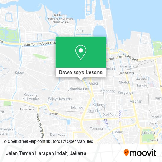 Peta Jalan Taman Harapan Indah