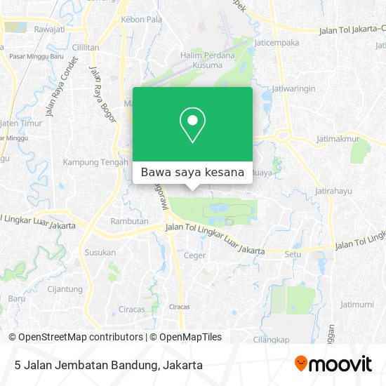 Peta 5 Jalan Jembatan Bandung