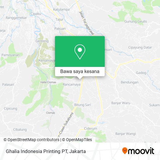 Peta Ghalia Indonesia Printing PT
