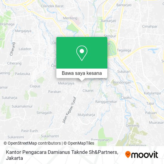 Peta Kantor Pengacara Damianus Taknde Sh&Partners