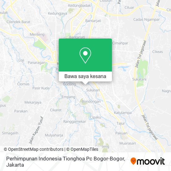 Peta Perhimpunan Indonesia Tionghoa Pc Bogor-Bogor