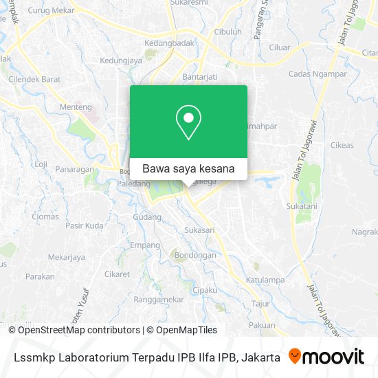 Peta Lssmkp Laboratorium Terpadu IPB Ilfa IPB