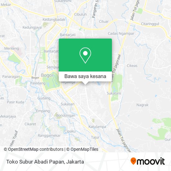 Peta Toko Subur Abadi Papan