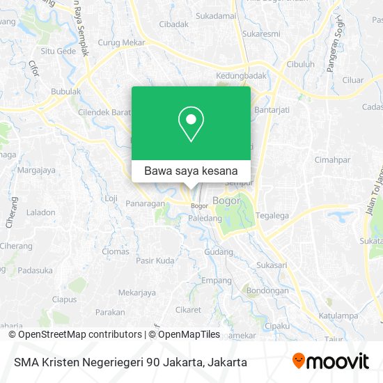 Peta SMA Kristen Negeriegeri 90 Jakarta