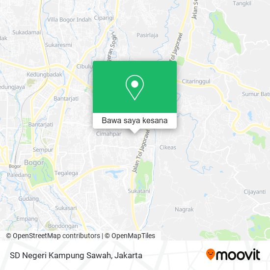 Peta SD Negeri Kampung Sawah