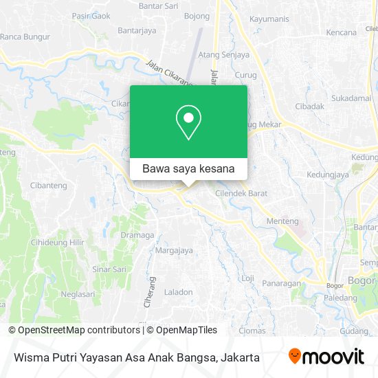 Peta Wisma Putri Yayasan Asa Anak Bangsa