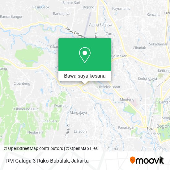 Peta RM Galuga 3 Ruko Bubulak