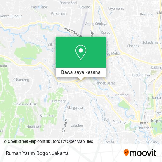 Peta Rumah Yatim Bogor