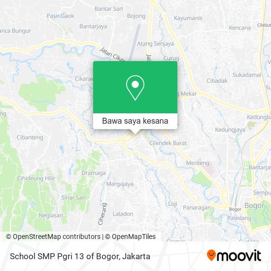 Peta School SMP Pgri 13 of Bogor
