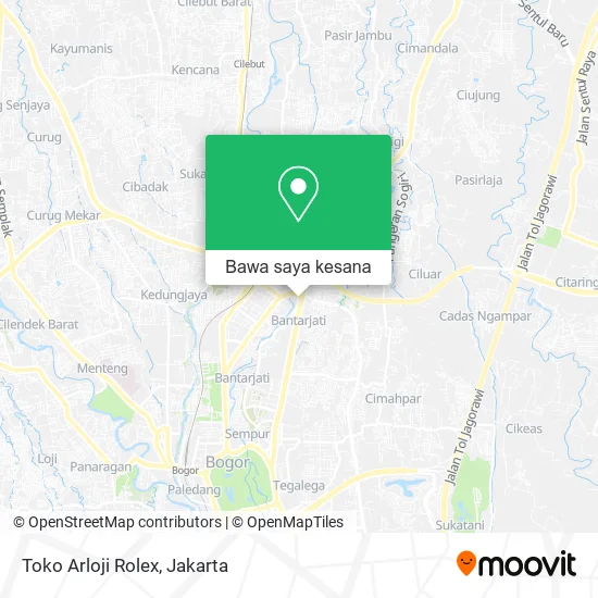 Peta Toko Arloji Rolex