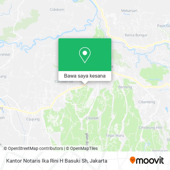 Peta Kantor Notaris Ika Rini H Basuki Sh