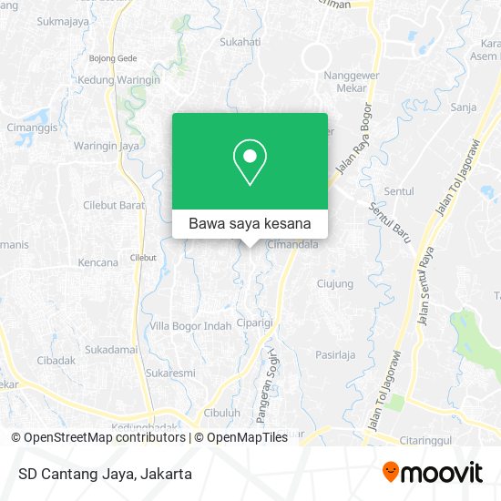 Peta SD Cantang Jaya