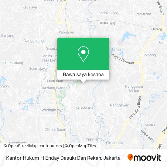 Peta Kantor Hukum H Enday Dasuki Dan Rekan