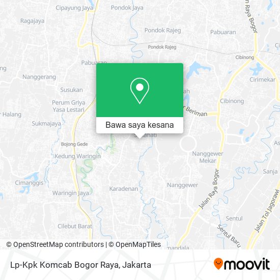 Peta Lp-Kpk Komcab Bogor Raya