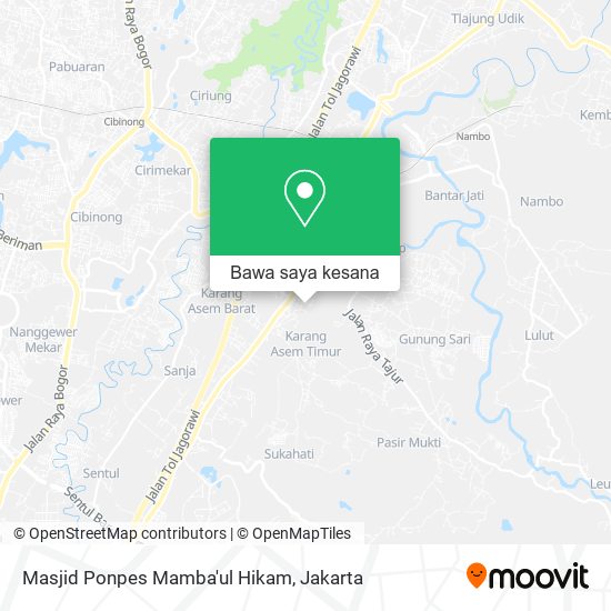 Peta Masjid Ponpes Mamba'ul Hikam