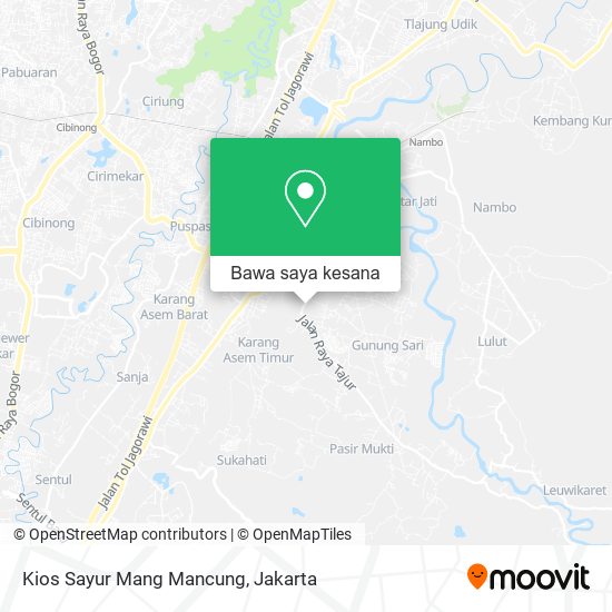 Peta Kios Sayur Mang Mancung