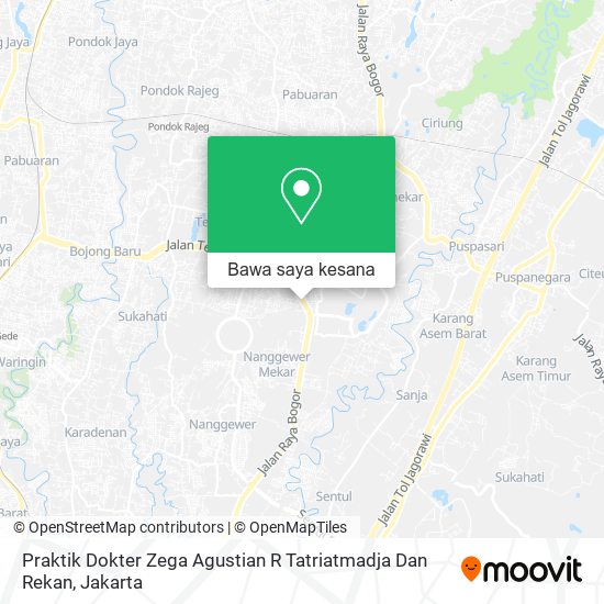 Peta Praktik Dokter Zega Agustian R Tatriatmadja Dan Rekan
