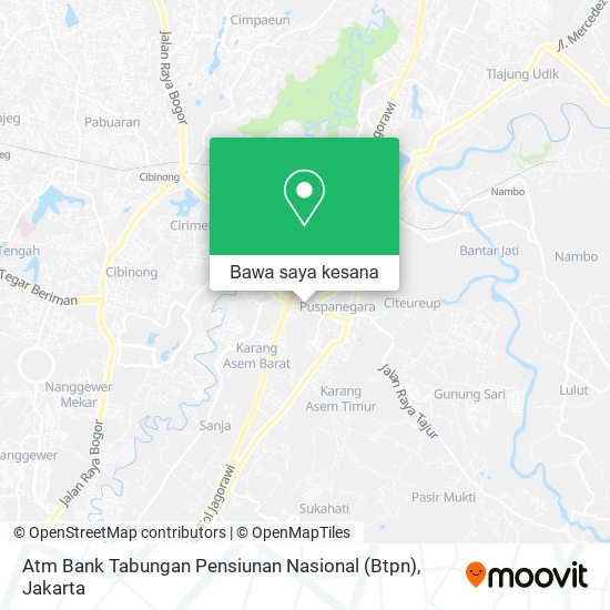 Peta Atm Bank Tabungan Pensiunan Nasional (Btpn)