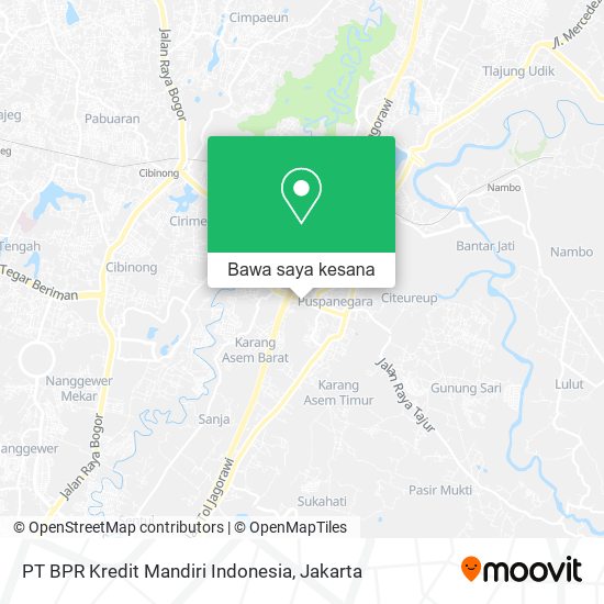 Peta PT BPR Kredit Mandiri Indonesia