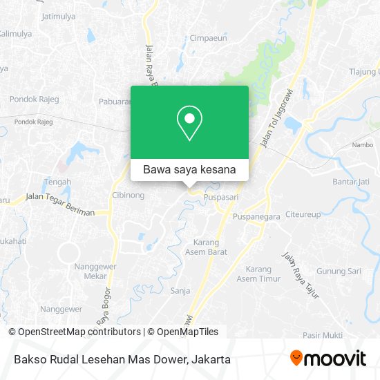 Peta Bakso Rudal Lesehan Mas Dower