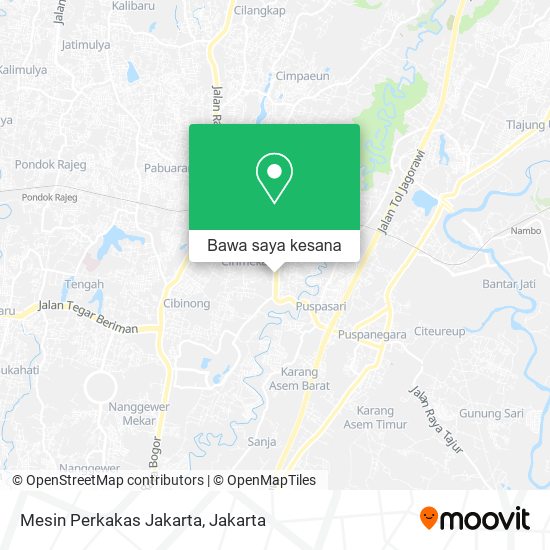 Peta Mesin Perkakas Jakarta
