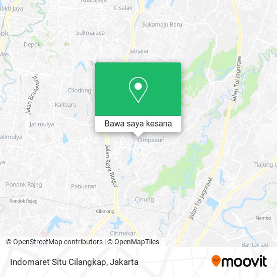 Peta Indomaret Situ Cilangkap