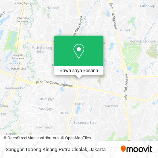 Peta Sanggar Topeng Kinang Putra Cisalak