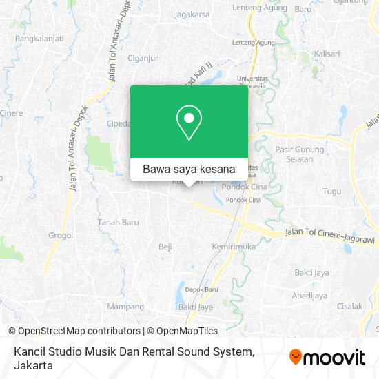 Peta Kancil Studio Musik Dan Rental Sound System