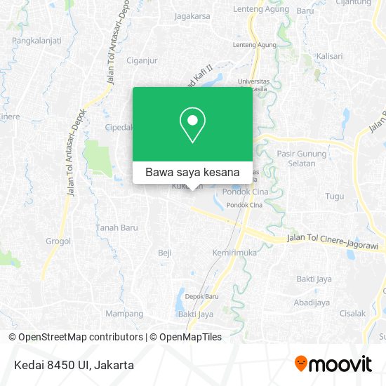 Peta Kedai 8450 UI