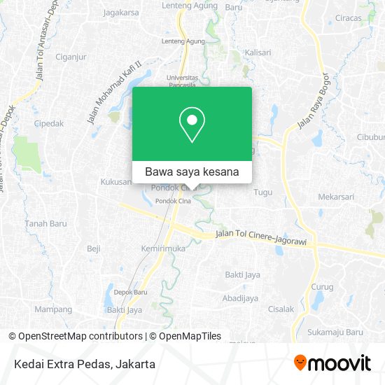 Peta Kedai Extra Pedas