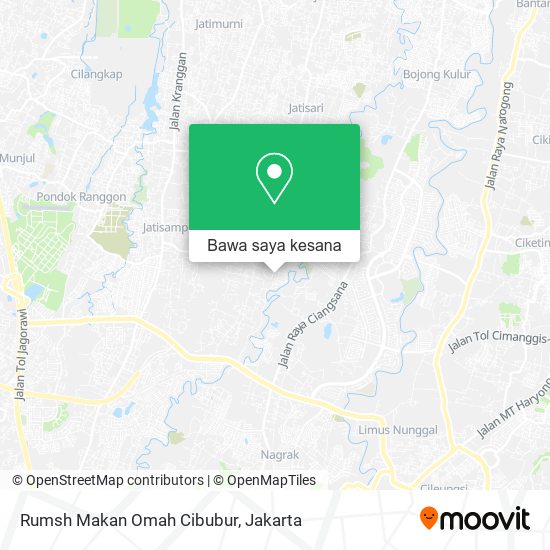 Peta Rumsh Makan Omah Cibubur