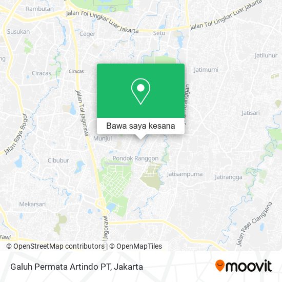 Peta Galuh Permata Artindo PT