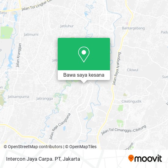 Peta Intercon Jaya Carpa. PT